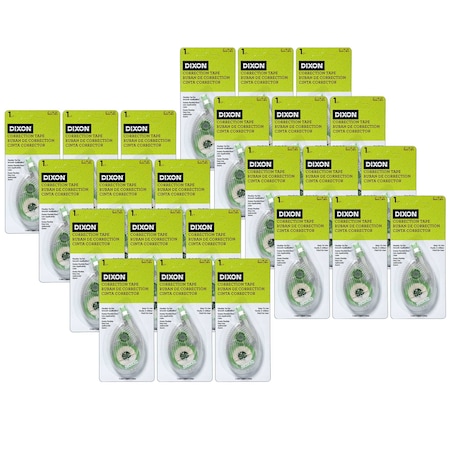 Dixon Correction Tape, 1 Line, Blister Card Package, 24PK 31931